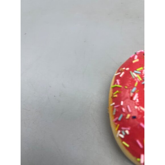 Kurt Adler sweet scoops pink white sprinkle donut ornaments set of 2  READ NEW - Picture 8 of 8